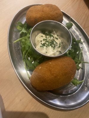 Suppli Romani   at Sora Lella Roman Vegan Restaurant in Edinburgh