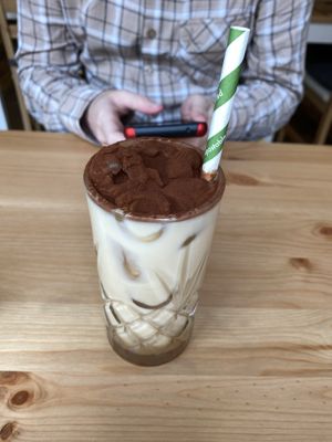 Roman Holiday cocktail  at Sora Lella Roman Vegan Restaurant in Edinburgh