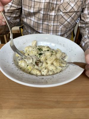 Gorgonzola gnocchi  at Sora Lella Roman Vegan Restaurant in Edinburgh