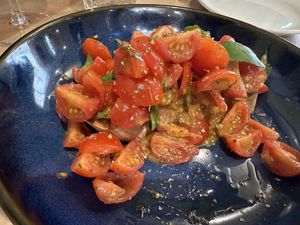 Bruschetta al Pomodoro   at Sora Lella Roman Vegan Restaurant in Edinburgh