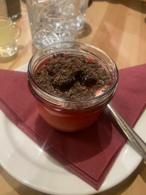 Panacotta    at Sora Lella Roman Vegan Restaurant in Edinburgh