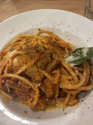 So delicious!!  at Sora Lella Roman Vegan Restaurant in Edinburgh