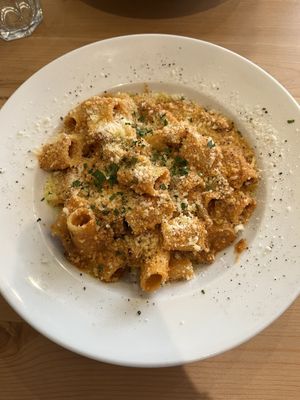 Mezze Maniche alla Zozzona  at Sora Lella Roman Vegan Restaurant in Edinburgh