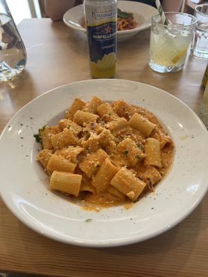 Mezze Maniche alla Zozzona  at Sora Lella Roman Vegan Restaurant in Edinburgh