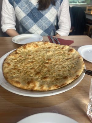 Rosemary thin focacciaa  at Sora Lella Roman Vegan Restaurant in Edinburgh