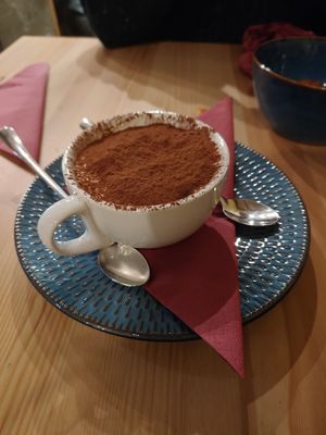 Tiramasi at Sora Lella Roman Vegan Restaurant in Edinburgh