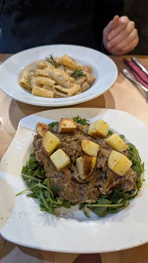 Christmas menu at Sora Lella Roman Vegan Restaurant in Edinburgh