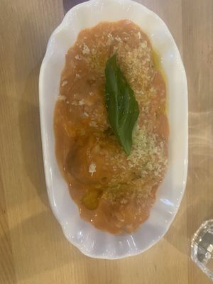 Zoccolette alla Sorrentina   at Sora Lella Roman Vegan Restaurant in Edinburgh