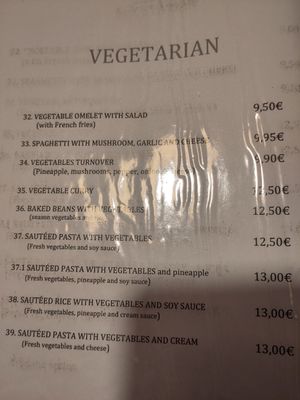 Vegetarian Menu 2026 at Lan's Pizzeria in Sao Miguel