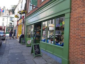 outside at The Natural Store in Falmouth