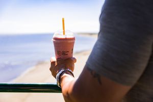 Strawberry smoothie  at Pomona Raw Fusion - Juice Bar in Bouctouche