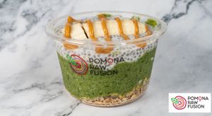 The big green at Pomona Raw Fusion - Juice Bar in Bouctouche