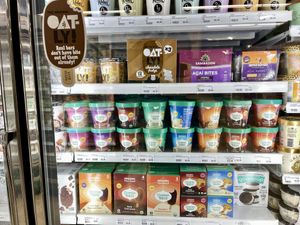 Vegan ice cream   at Rollin' Oats Market and Cafe in St Petersburg