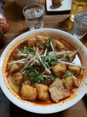 Gf hot & spicy tofu pho  at Pho - Islington in North London