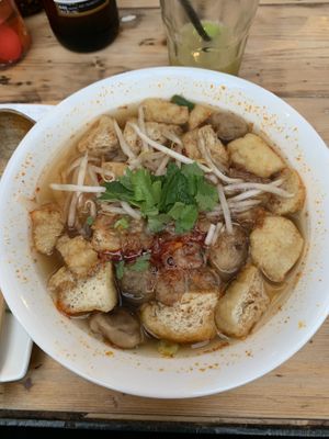 Hot & Spicy Tofu & Mushroom Pho 🍜  #Veganuary at Pho in Manchester