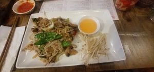 Vermicelli noodles with This isn't chicken at Pho in Manchester