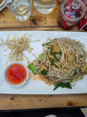 We ok noodles with tofu at Pho in Manchester