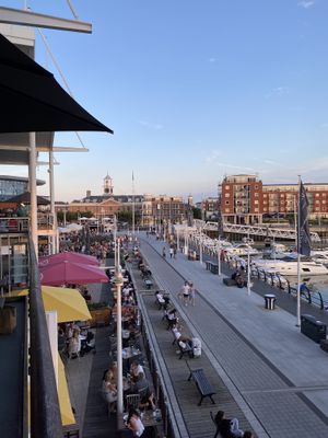 View from the terrace   at Pho in Portsmouth