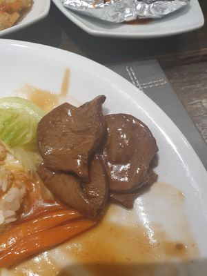 Beef in Cantonese sauce at Ruyi Vegetarian House  in Manchester