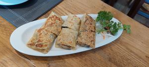 Rolled bean curd at Ruyi Vegetarian House  in Manchester