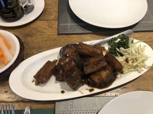 peking ‘ribs’ (so so good)  at Ruyi Vegetarian House  in Manchester