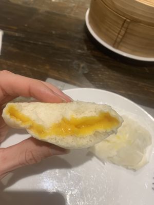 Vegan Custard Bao!  at Ruyi Vegetarian House  in Manchester