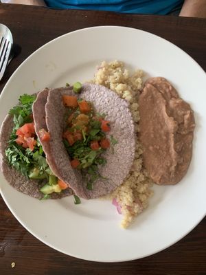 Seasonal veggie tacos at El Cabo Verde in Shreveport