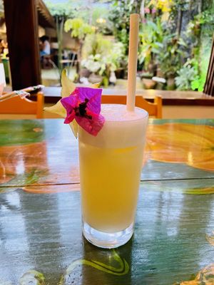 Pineapple juice at Thai Brasil in Paraty