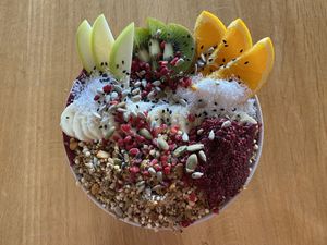 Smoothie bowl  at Barefoot Eatery in Christchurch