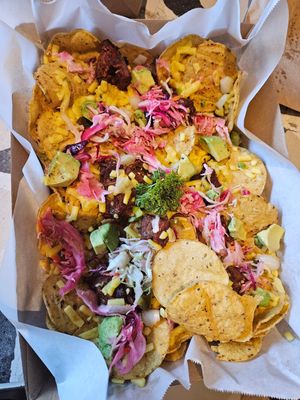 Nachos at Barefoot Eatery in Christchurch