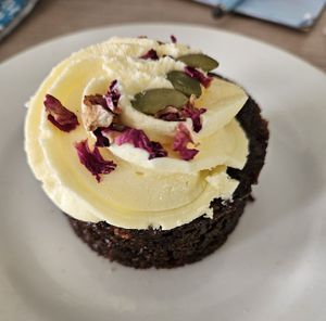 Carrot cake at Barefoot Eatery in Christchurch
