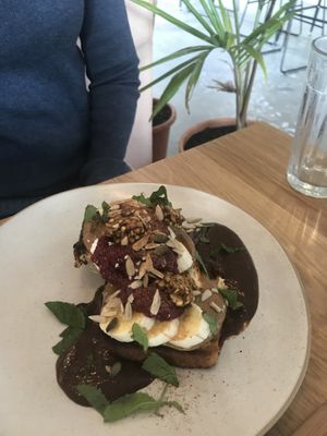 Sweet toast at Barefoot Eatery in Christchurch