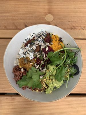Nourish bowl 😻 at Barefoot Eatery in Christchurch