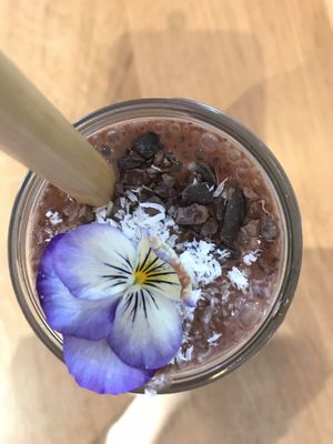 Choc Nut Smoothie at Barefoot Eatery in Christchurch