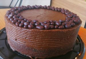 Pastel de chocolate at Green & Yang in Mexico City