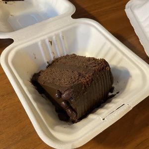 Pastel de chocolate  at Green & Yang in Mexico City