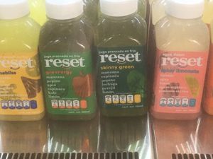 detox juices at Green & Yang in Mexico City