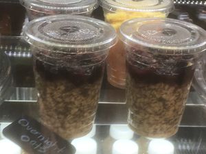 overnight oats at Green & Yang in Mexico City