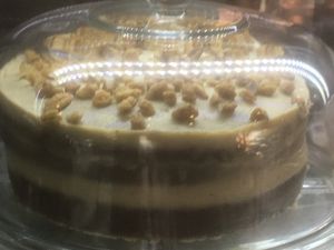 carrot cake with cashew frosting at Green & Yang in Mexico City