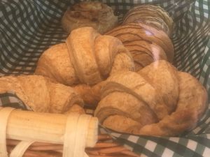 regular croissants at Green & Yang in Mexico City