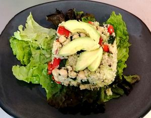 Vegan Tabule at Green & Yang in Mexico City