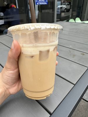 What’s Shakin iced latte drink  at E+Rose Wellness Cafe - The 505 in Nashville