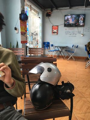 The inside at Caffe Yen Ngoc in Ha Giang