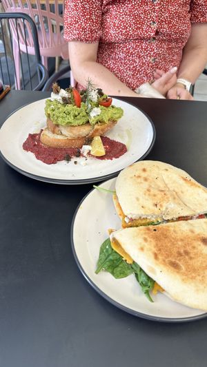 Smashed avocado and Vegan roll  at Flowvitality in Geraldton