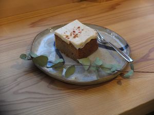 Carrot cake made by Somi Sweets and Coffee based in Kitamachi, Nara. at ANY B&B + Coffee in Nara