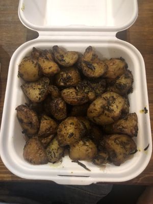 Herby potatoes  at Plant and Pulse in Birmingham