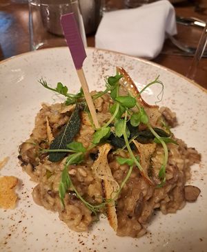 Mushroom risotto at The Fig & Olive in Tamworth