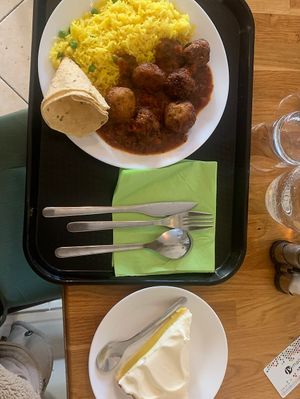 A good vegan meal with vegan lemon pie.   at Gopal - temporarily closed in Tours