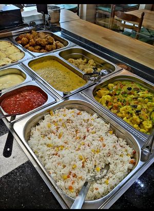 Lots of delicious fresh homemade formulas to choose from. The desserts are so good!  at Gopal - temporarily closed in Tours