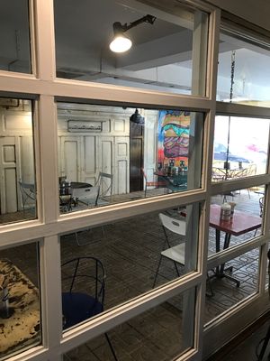 Outside  at Dos Dos Burgers in Ibiza